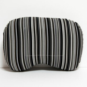 【メール便OK】【トラベル】【クッション】【枕】リラックス トラベル ビーンズ ピロー ストライプ ブラック ★持ち運びに便利な収納ケース付!【日本製】【RCP】