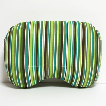 【メール便OK】【トラベル】【クッション】【枕】リラックス トラベル ビーンズ ピロー ストライプ グリーン ★持ち運びに便利な収納ケース付!【日本製】【RCP】