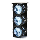 ユーウォーターボトルラック ブラック【U-shape6枚+Shelf】ガロンボトル収納 ウォーターサーバー 水ボトル