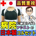 背筋すっきりベルトワイドメッシュ パット付 背筋矯正サポータ...