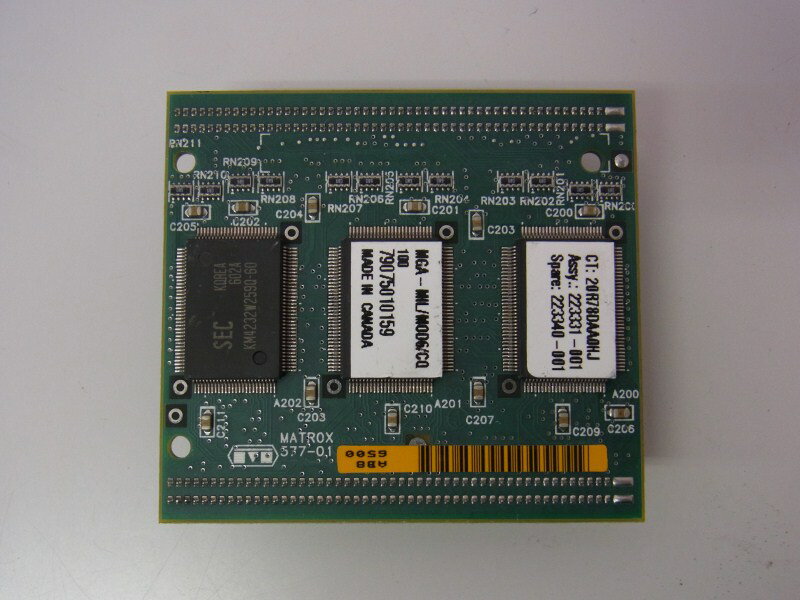 Matrox Millennium VRAM Add-on Module 6MB MGA-…...:waysas:10000757