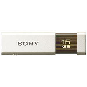 【送料無料】ソニー 16GB 片手でかんたんワンプッシュ！ USBメモリー 高速タイプ USM16GLX