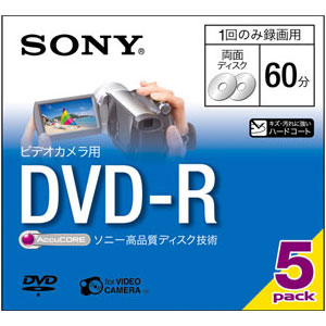 SONY ソニー 録画用8cmDVD-R 60分 5枚 5DMR60A