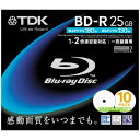 【送料無料】TDK 2倍速録画用ブルーレイディスク BD-R ホワイト 10枚 BRV25PWA10S