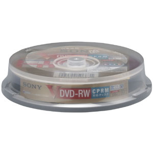 SONY ソニー 2倍速録画用DVD-RW カラーコレクション 10枚 10DMW12HXP【3500円以上お買い上げで送料無料】