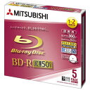 三菱化学メディア 録画用BD-R DL 2倍速対応 ホワイト 5枚 VBR260NSP5