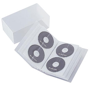 エレコム ELECOM CD/DVDファイル 120枚収納 クリア CCD-F120CR