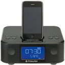 【送料無料】プリンストン iPod/iPhone対応 FMラジオ搭載目覚まし機能付きスピーカー ブラック PSP-MSSBC2B