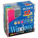 SONY ソニー 3.5型フロッピーディスク DOS/V用[windows] 6色カラー 12枚 12MF2HDQDVX
