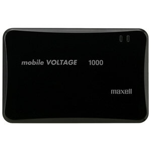 マクセル maxell モバイル充電バッテリー mobile VOLTAGE モバイルボルテージ 1000mAh ブラック MLPC-1000BK