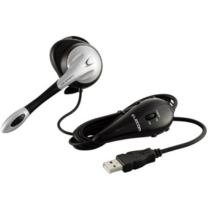 エレコム ELECOM USBヘッドセット（周囲の音が聞こえる耳かけタイプ） HS-EP02USV