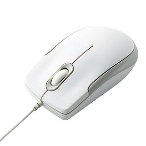 エレコム ELECOM EU RoHS指令準拠 3ボタン付光学式マウス ホワイト M-K4URWH/RS【3500円以上お買い上げで送料無料】