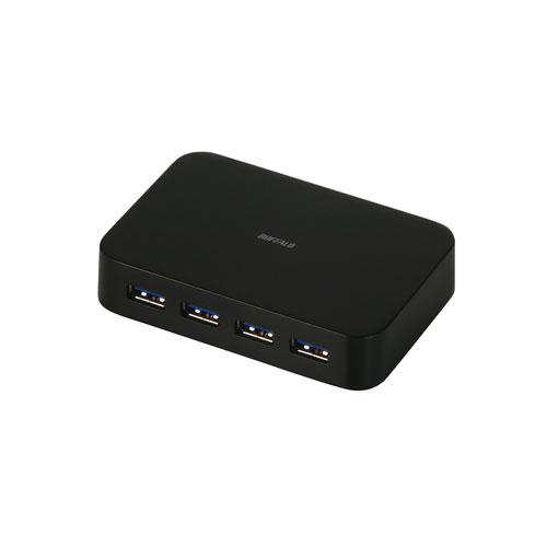 【送料無料】バッファロー BUFFALO USB3.0Hub 超高速転送 セルフ&バスパワー 4ポート ブラック BSH4A03U3BK