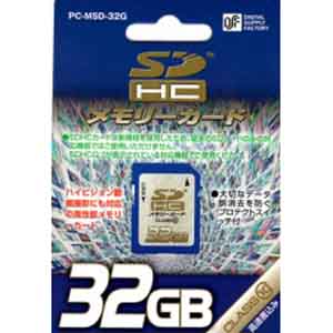 オーム電機 SDHCメモリーカード32GB PC-