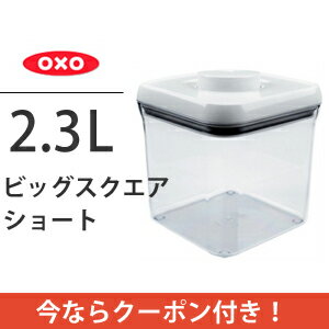 【クーポンで200円値引き】【ポイント20倍】OXO オクソー ポップコンテナ ビッグスクエア ショート 1071399J