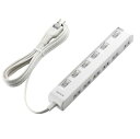 エレコム ELECOM 個別スイッチ付省エネタップ(横挿しタイプ) T-E5C-2630WH