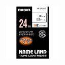 カシオ CASIO ネームランドマグネットテープ 24mm 白 XR-24JWE