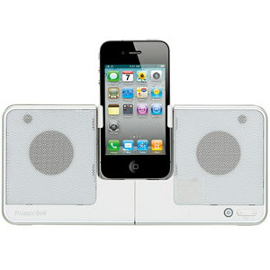 【送料無料】プリンストン iPod/iPhone用 ポータブルスピーカー i-Swing II ホワイト PSP-IS2W【送料無料】