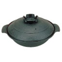 【送料無料】五進 鉄 寄せ鍋 (内面茶ホーロー仕上) 30cm QYS19030【smtb-u】