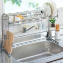 【あす楽】【送料無料】モリ工業 ステンレス シンク上水切りラック KU-01N 水切り 水切りかご カゴ キッチン収納 2段 ラック 収納 シンクラック 伸縮 スリム