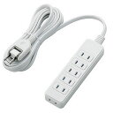 エレコム ELECOM ほこりシャッター付き電源タップ ホワイト T-ST02-22630WH