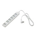 ELPA LEDランプスイッチ付タップ6P1m上 WLS-LU61EB(W)