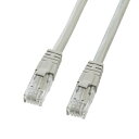 サンワサプライ カテゴリ6UTPクロスケーブル ライトグレー 10m KB-T6L-10CK