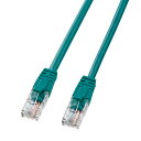 サンワサプライ エンハンスドカテゴリ5LANケーブル 7m グリーン LKB5Y-07GN