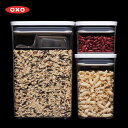 OXO オクソー POP2 ポップコンテナ2 レクタングル 3ピースセット スクープ付 11241400
