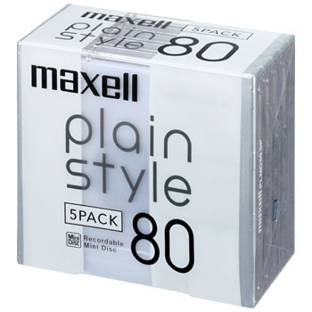 マクセル maxell MD 80分 plainstyle 5枚 PLMD80.5P