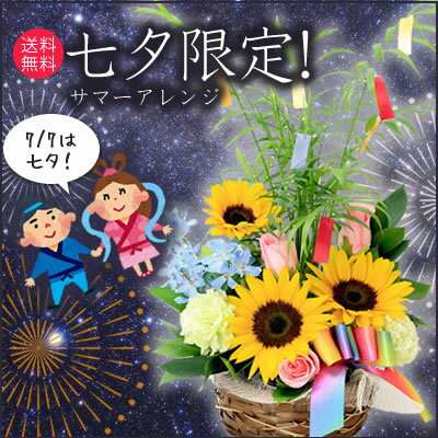 【送料無料】お中元・サマーギフト 七夕限定アレンジ「願い」negai【楽ギフ_メッセ】【楽…...:webflora:10001089