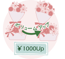 1000円追加：ボリュームアップwebfloraお好きな商品を追加料金1000円でボリュームアップします！