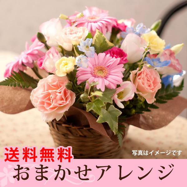 【送料無料】おまかせアレンジ2980円【画像配信】webflora