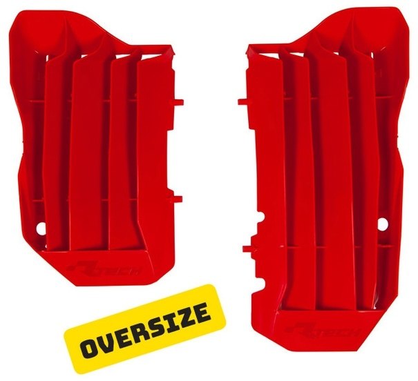 RACETECH レーステック Oversized Radiator Louvers Red Honda CRF450R／450RX CRF 450 R RX ENDURO HONDA ホンダ ラジエーターコアガード・オイルクーラーコアガード 冷却関連 エンジン