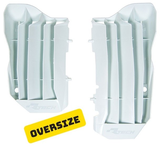 RACETECH レーステック Oversized Radiator Louvers White Honda CRF450R／450RX CRF 450 R RX ENDURO HONDA ホンダ ラジエーターコアガード・オイルクーラーコアガード 冷却関連 エンジン