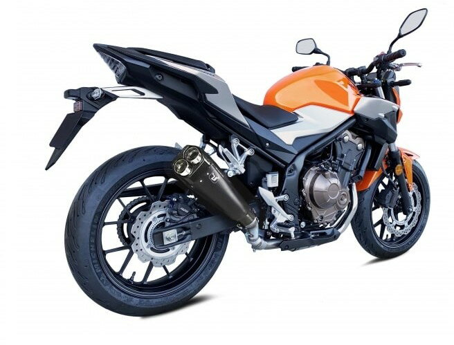 IXRACE アイエックスレース ヘキサゴン デュアルエンド スリップオンマフラー CB500X HONDA ホンダ マフラー サイレンサータイプ：マットブラック