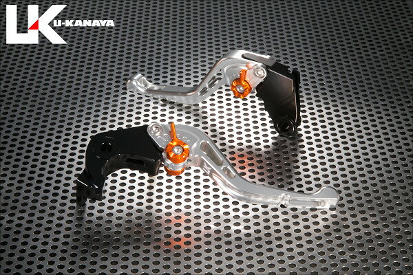 U-KANAYA ユーカナヤ GPタイプ アルミビレットレバーセット CB1000R CBR1000RR FIRE BLADE CBR1000RR-R HONDA ホンダ ブレーキ・クラッチレバーセット ハンドル周辺パーツ ハンドル レバーカラー：シルバー / アジャスターカラー：シルバー