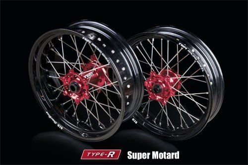 TGR TECHNIX GEAR TGRテクニクスギア TYPE-R Super Motard(モタード)用ホイール(前後セット) CRF150L HONDA ホンダ ホイール ホイール関連 足回り ハブカラー：グリーン / ブラックスポーク：前後 / ニップルカラー：シルバー(ノーマル品)