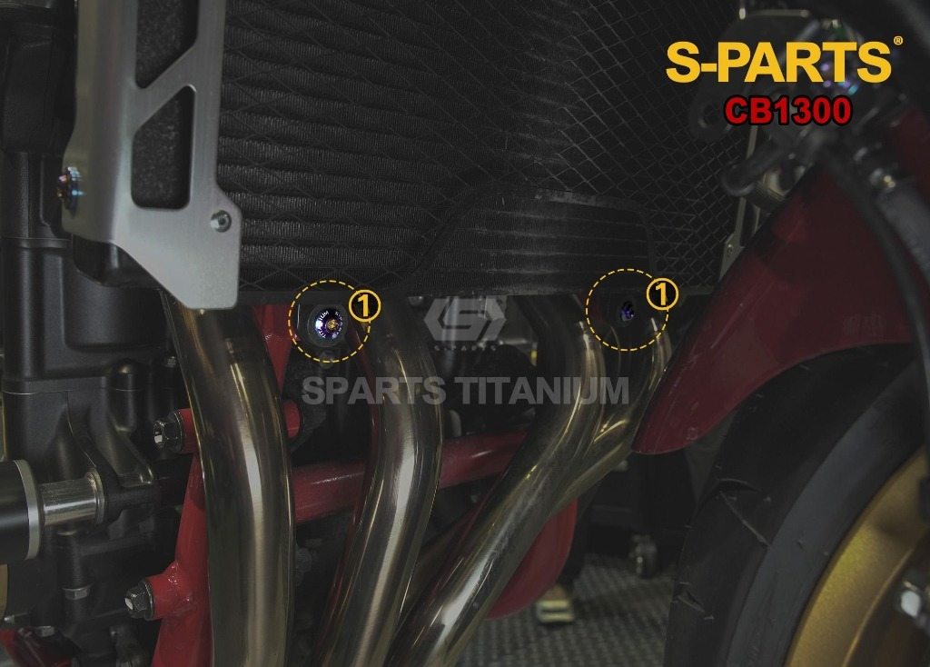 S-PARTS エスパーツ ラジエーターガードガード固定用チタンボルトセット CB1300スーパーボルドール HONDA ホンダ 汎用ボルト・ネジ