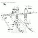 CMS スイングアーム Nut, lock Z1