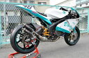 T2 Racing T2レーシング MC21用 右2本出し ステンレスチャンバーボディ ステッカータイプ:楕円形 NSR250R MC21