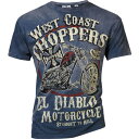 WCC ダブルシーシー Tシャツ T-SHIRT VINTAGE BLUE EL DIABLO Size:XXL