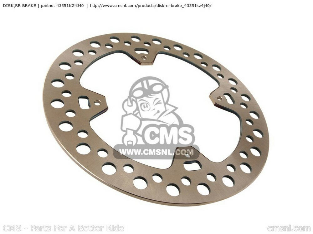 CMS シーエムエス DISK，RR BRAKE CR125R 2 AUSTRALIA CANADA EUROPEAN DIRECT SALES USA 3 4 5 6 7 CR250R 2002 2003 2004 2005 2006 / CMF 2007 CRF250R CRF250X 8 B TYPE CRF450R CRF450X 2008 HONDA ホンダ ブレーキディスクローター ブレーキ