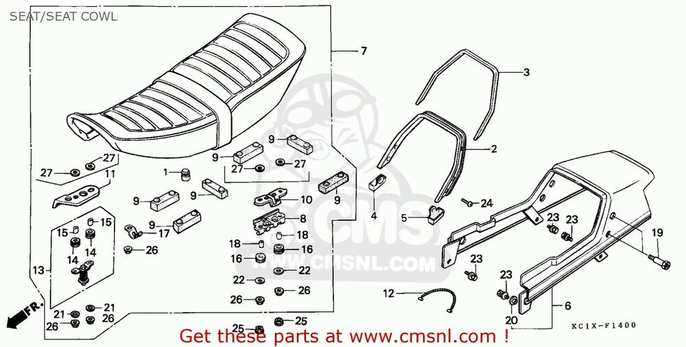 CMS シーエムエス SEAT COMP. (JDM) CB125T SUPERDREAM 1993 P SINGAPORE HONDA ホンダ シート シート関連 外装