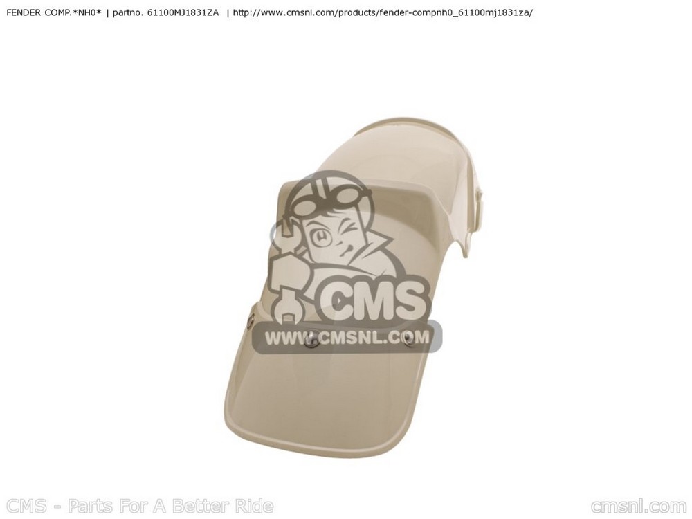CMS シーエムエス FENDER COMP.*NH0* CBX750P2 2001 1 GEN EXPORT / KPH TYPE 4 PLR GENERAL MK 2 PLB 3 MOT 5 6 MOROCCO BLA PERU PERUMK HONDA ホンダ フロントフェンダー フェンダー関連 外装