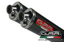 GPR CLASSIC LINE CARBON LOOK OVAL 【クラシックラインカーボンルックオーバル】(APRILIA SL - FALCO 1000 2000-04 SLIP ON DOUBLE MUFFLER EXHAUST) スリップオンマフラー