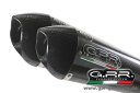 GPR GP EVOLUTION CARBON LOOK 【GPエボリューションカーボンルック】 (1000 YAMAHA YZF R1 2009-10 SLIP ON DOUBLE MUFFLER EXHAUST) スリップオンマフラー