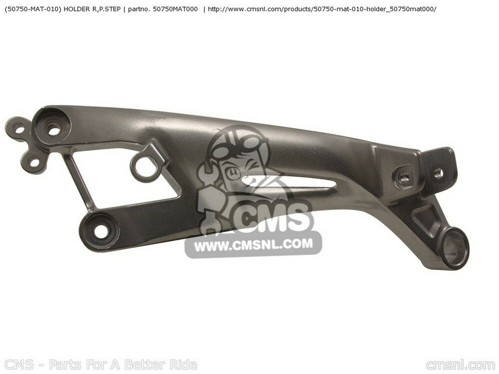 CMS シーエムエス (50750-MAT-010) HOLDER R，P.STEP CBR1100XX SUPERBLACKBIRD Y AUSTRALIA / KPH BRAZILKPH CANADA KMH ENGLAND MKH EUROPEAN DIRECT SALES FRANCE GERMANY SWEDEN SWITZERLAND USA 1 2 BRAZIL 3 4 ASV TYPE BRAZILASV EURO T EUROPE 5 TWO CMF IRELAND
