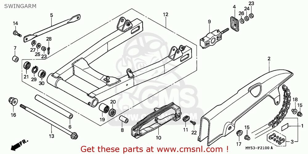 CMS シーエムエス (40540-MY5-306) CHAIN SET，DRIVE(1 CB500 1994 R / KPH AUSTRIA ENGLAND MPH FRANCE GERMANY 27P 50P ITALY SPAIN SWITZERLAND 1996 T NORTHERN EUROPE PORTUGAL 1997 V 34P HONDA ホンダ その他エンジンパーツオプション・補修部品 エンジンパーツ