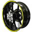 ステッカー・デカール ホイール・リムステッカー4(Wheel Stripes design 4) カラー(Color):オレンジ(Orange) フロントホイールサイズ(front):17inch リアホイールサイズ(Rear):16inch